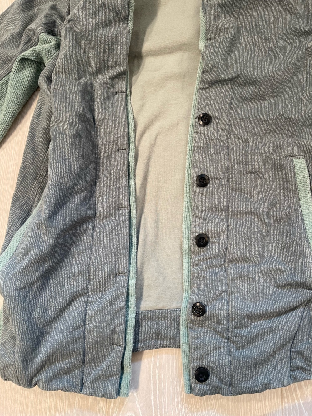 Lululemon To Class Jacket Burlap Texture Deep Shore Earl Grey Green size 6 - Picture 12 of 16